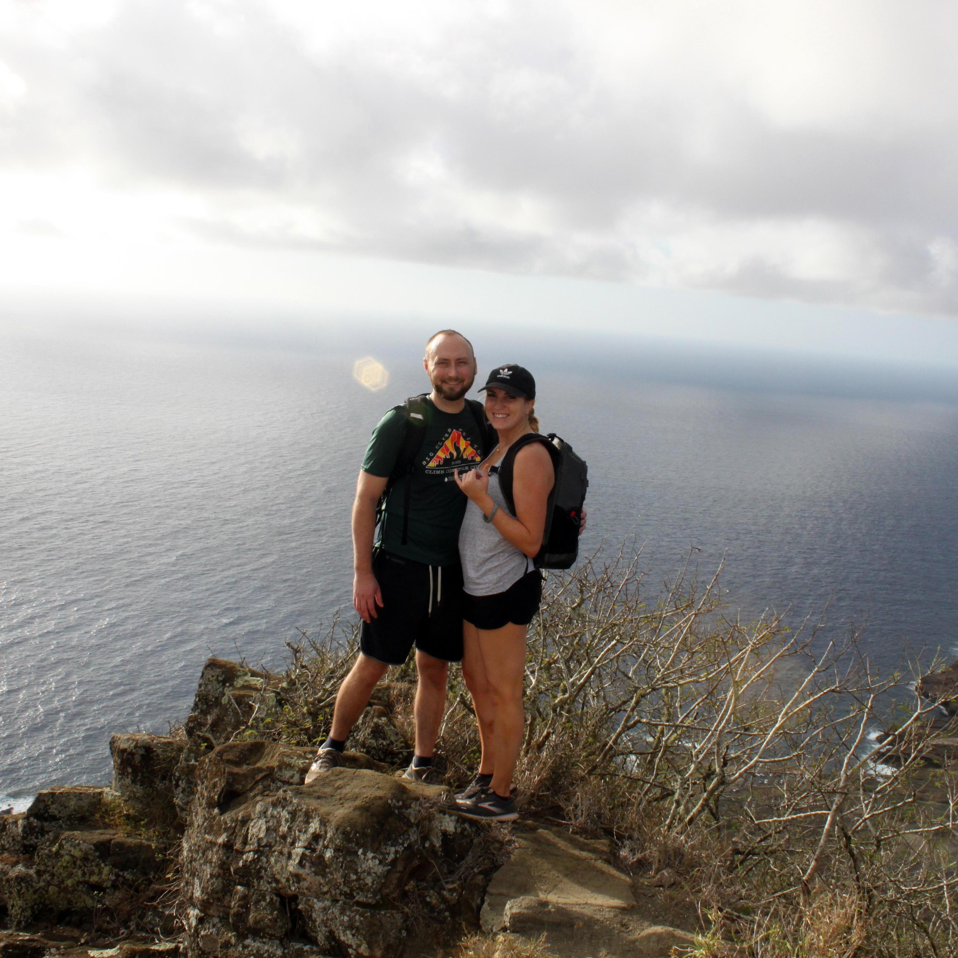 View from the top of Koko Head in Hawaii!