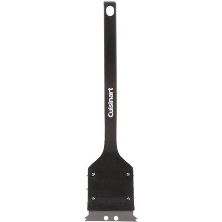 Cuisinart® Triple Bristle Grill Brush - 18 Inch Cleaning Brush, 3 Rows Of Stainless Steel Bristles, Scraper