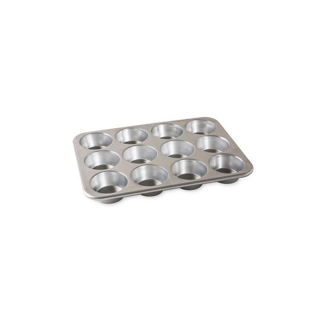 Nordic Ware Natural Aluminum Commercial Muffin Pan, 12 Cup - Silver