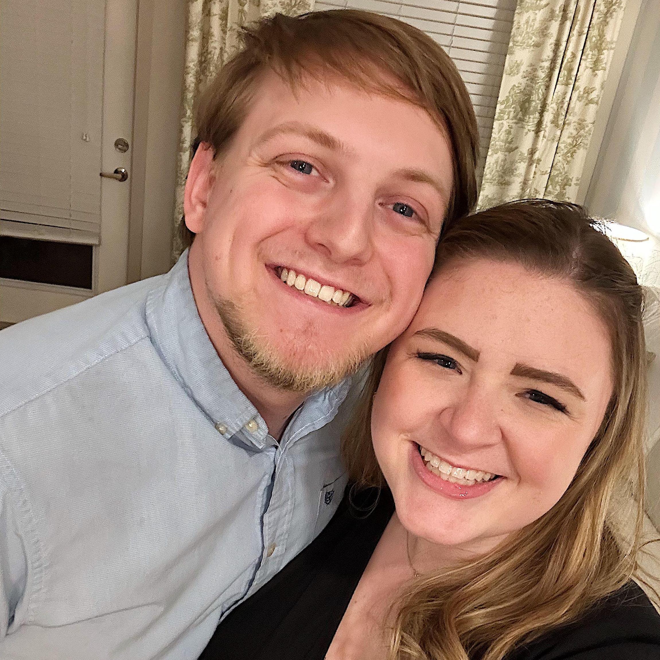 Our first Valentine's Day together (and Grace's first with a valentine!)