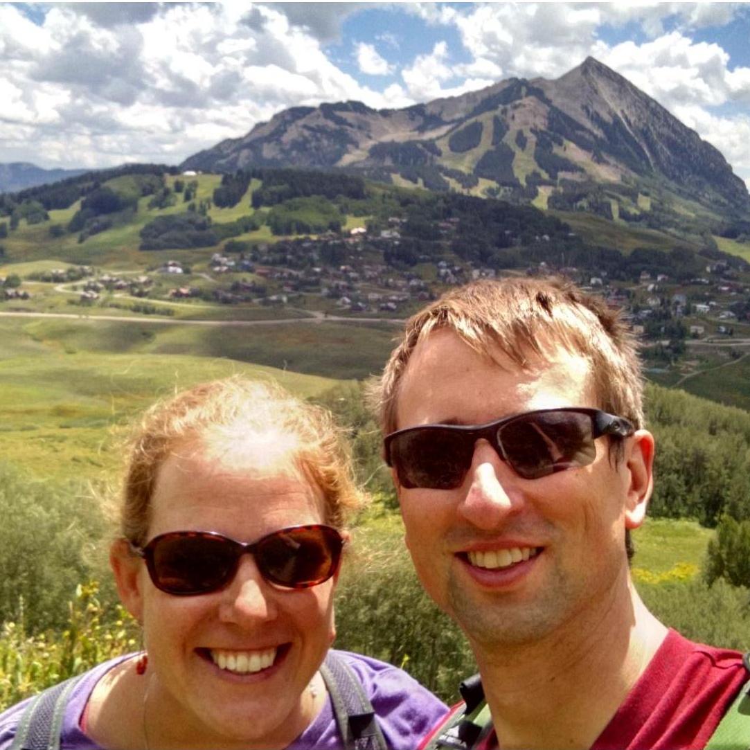 Exploring in the mountains of Colorado at Kelly's family reunion last July