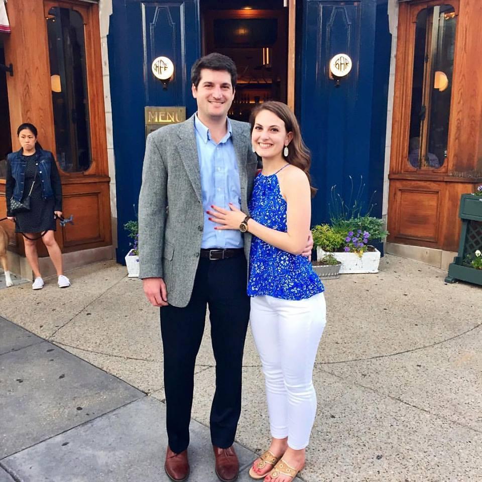 Celebrating our 4 year anniversary at one of our favorite DC restaurants, Le Diplomate, in May 2016.