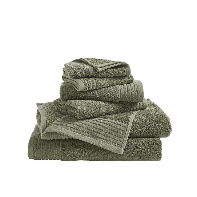 Linery & Co Linery & Co. 100% Featherspun Cotton Quick-Dry 6-Piece Bath Towel Set