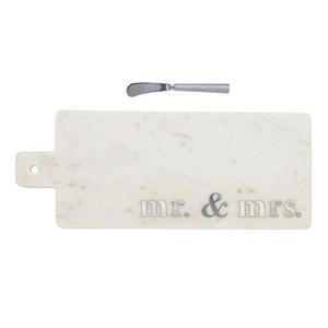 Mr. & Mrs. Marble Serving Board Set