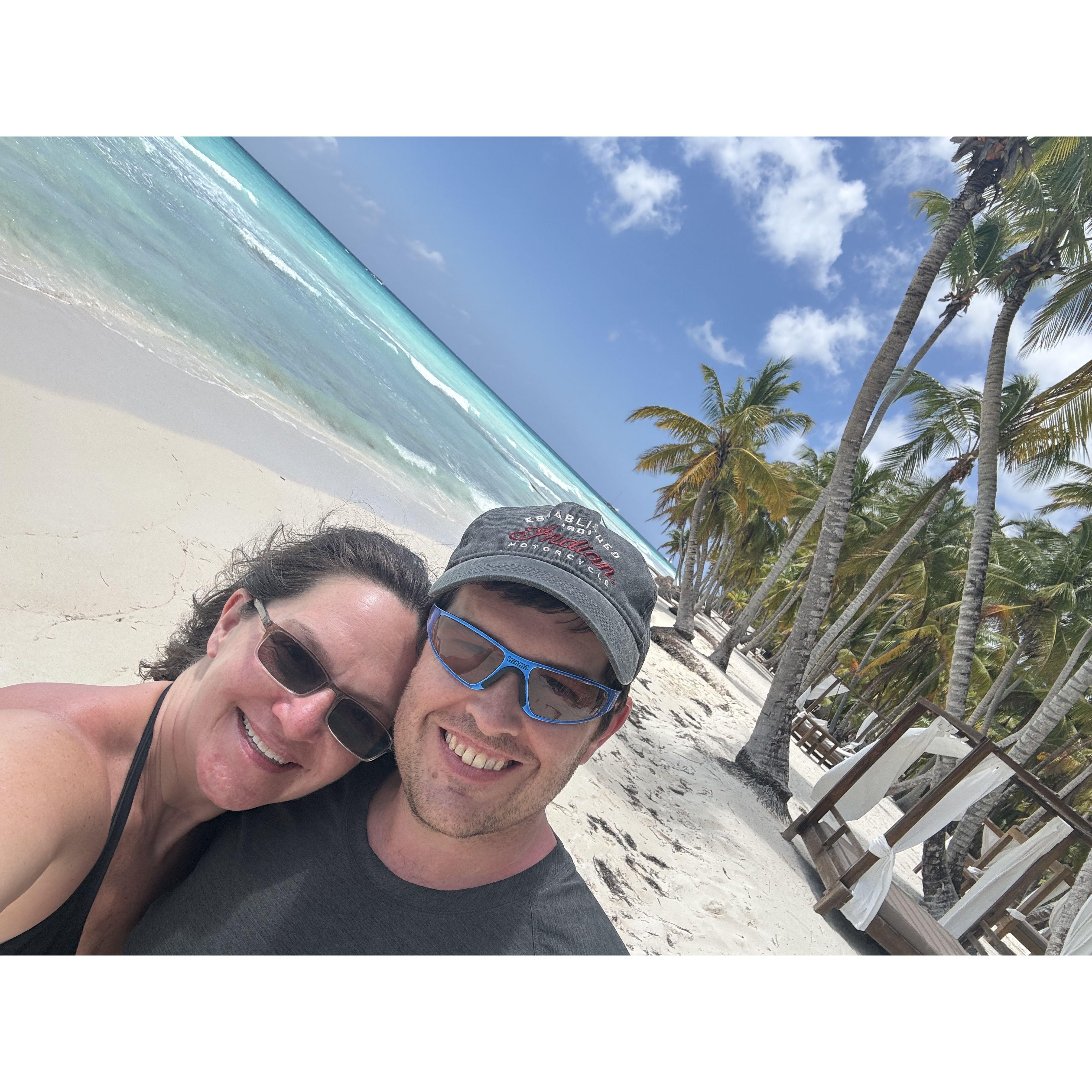 Dominican Republic for Matt's 45th birthday.