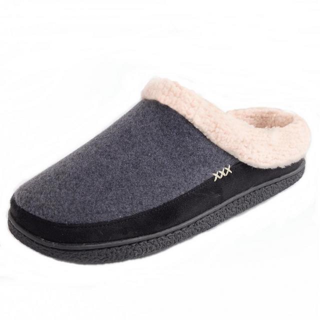 Alpine Swiss Paul Mens Memory Foam Fleece Clog Slippers House Shoes Gray US 13-14