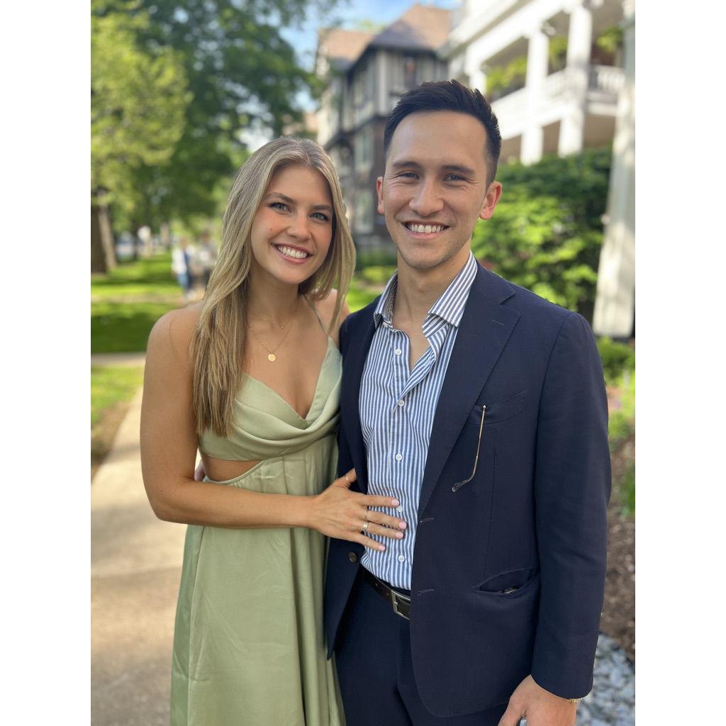 First time as each other's wedding date