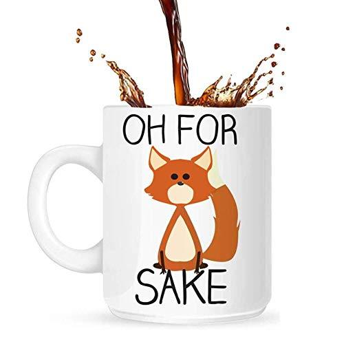 Mug for Women OKSANO Coffee Mug, Fox Coffee Mug Novelty Mug Cute Novelty Cup Funny White Mug, Coffee Ceramic Mug, Lovers Coffee Mug Fox Mug Christmas Valentine's Day Gifts