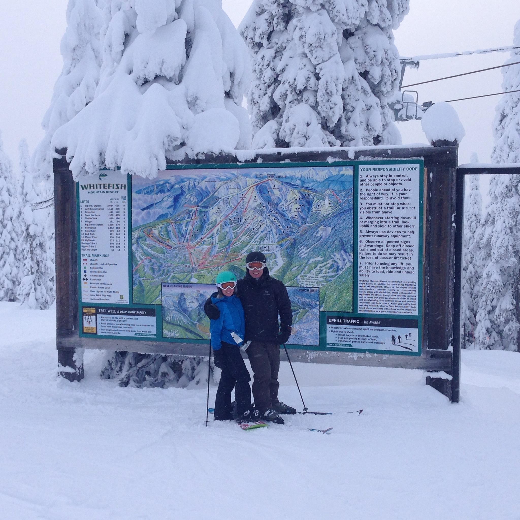 Alexia's first winter trip to Montana