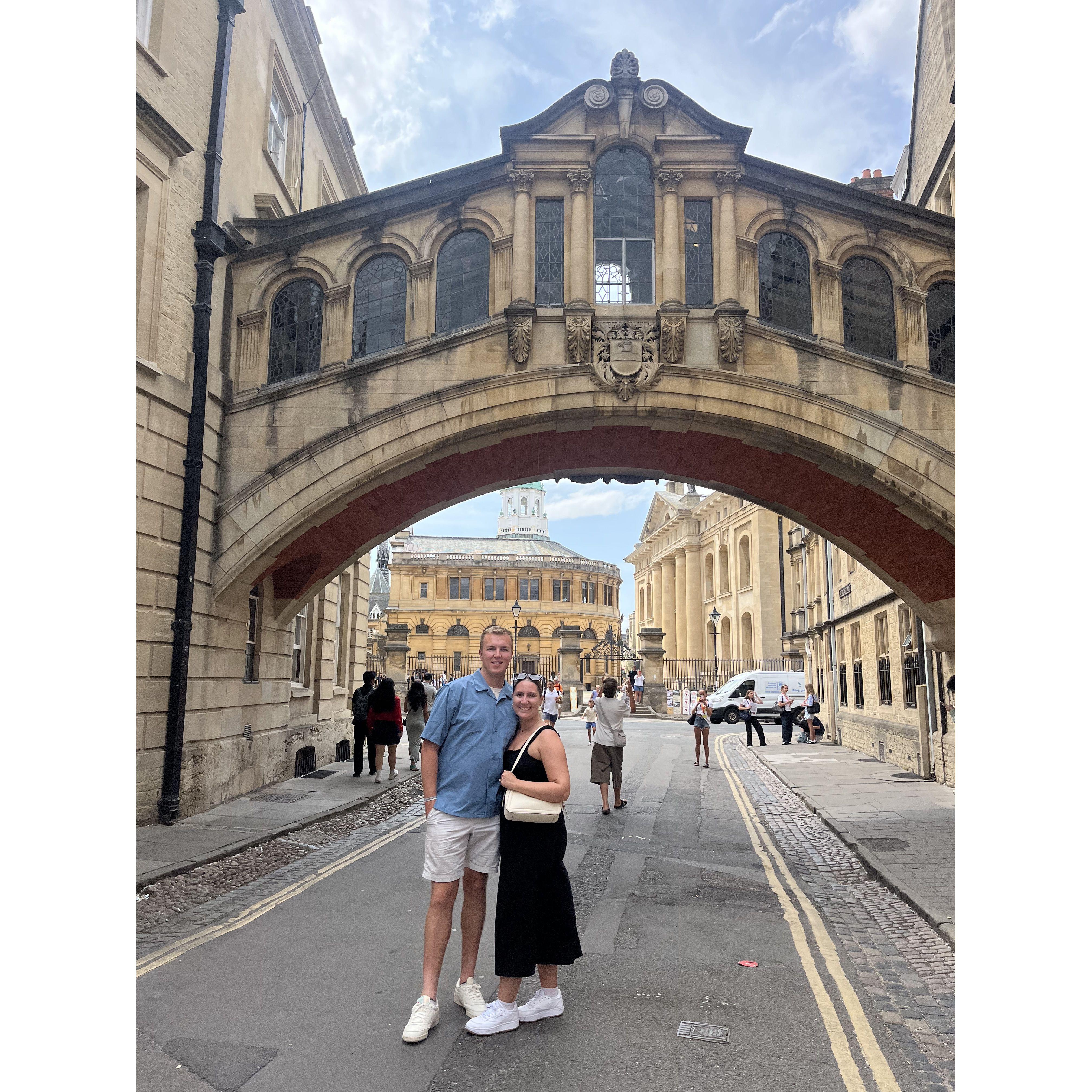 We visited Oxford, London