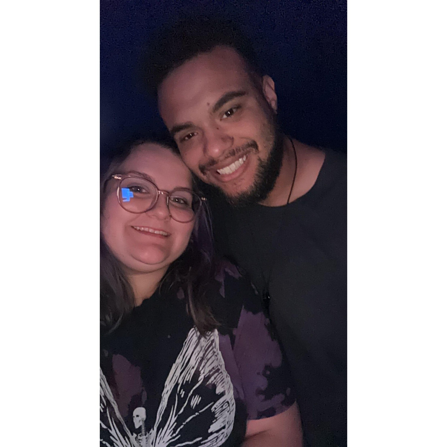 Our first concert together! Thousand Below, Make Them Suffer, Dayseeker, and Bad Omens!