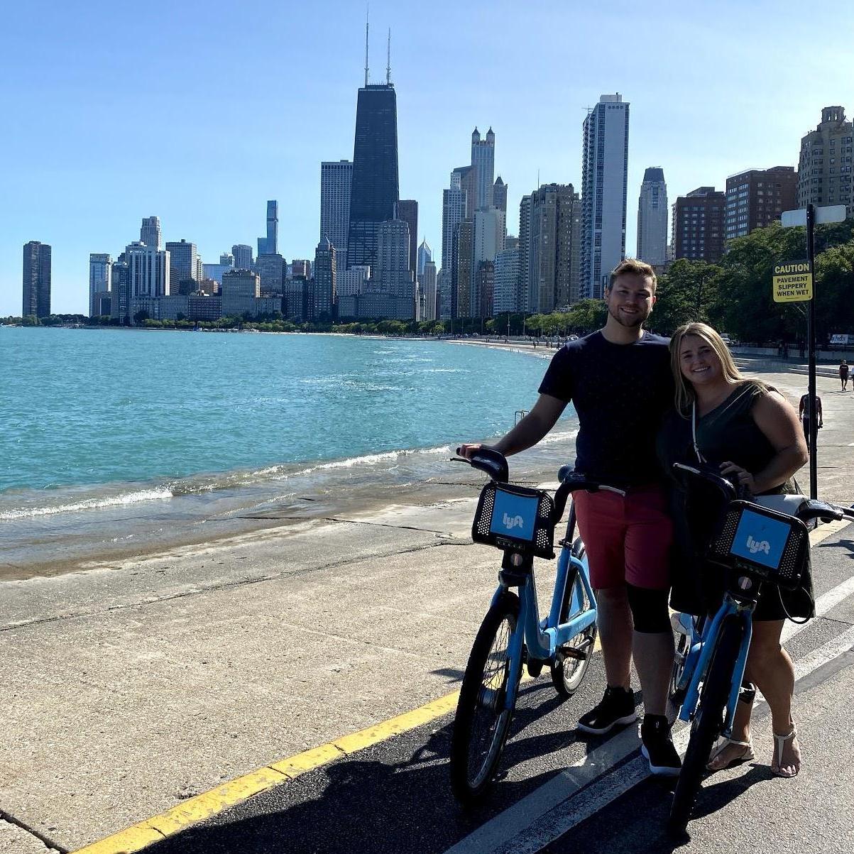Our first bike ride along Chicago's Lakefront trail