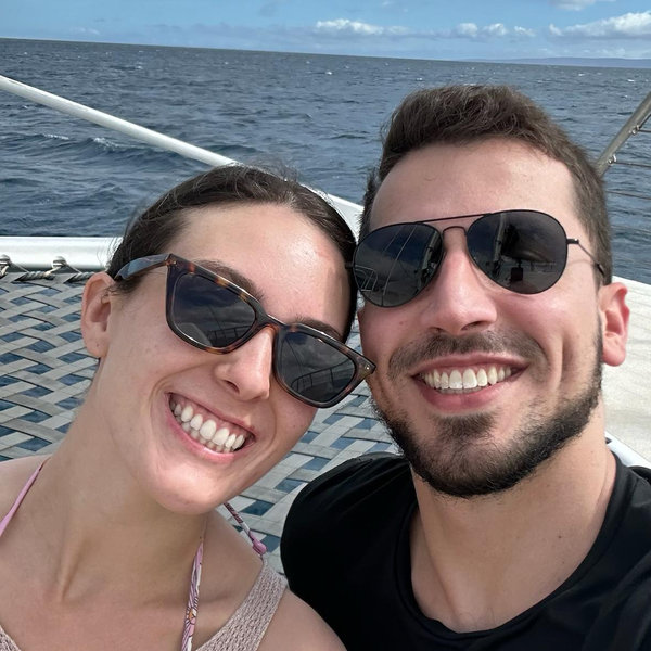 Catamaran Boat Ride on our Honeymoon!