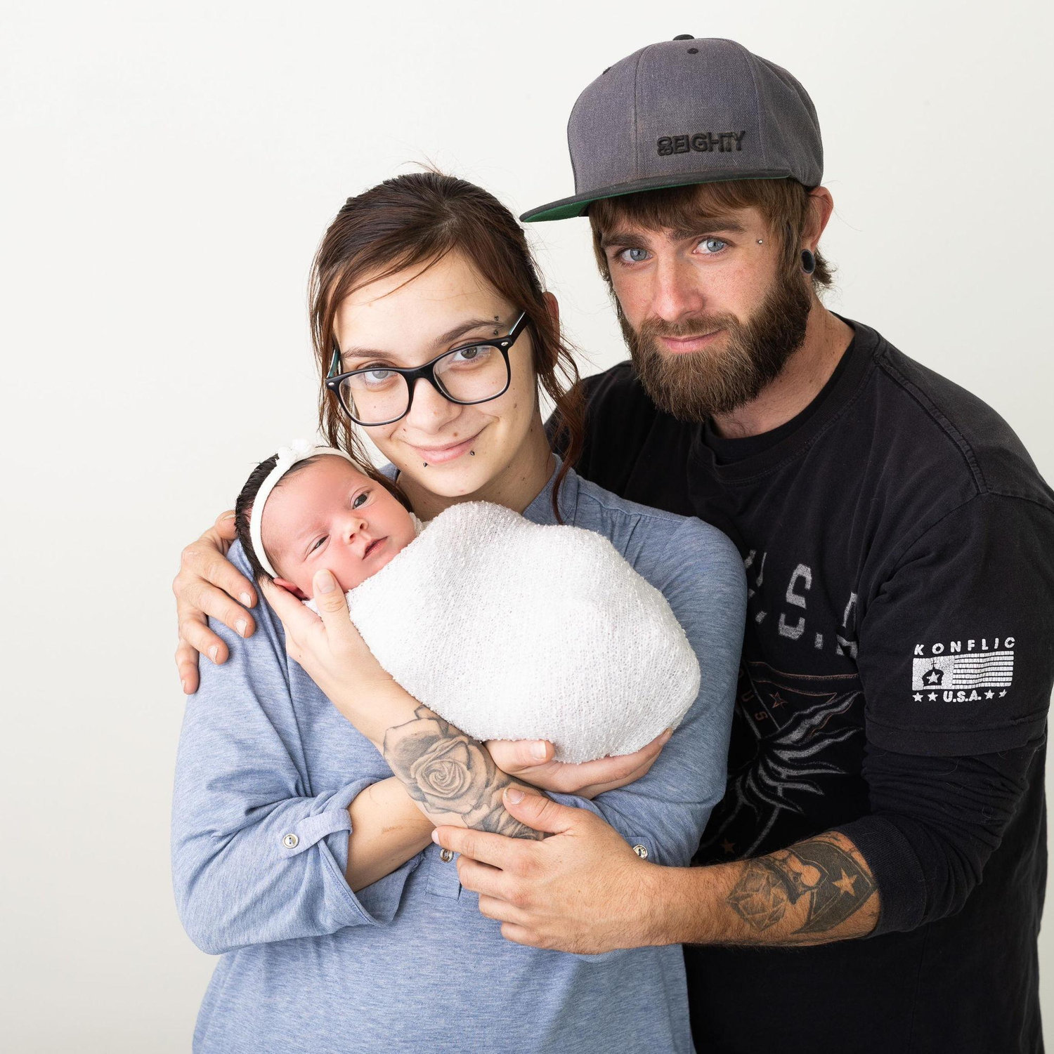 When Cara was just one week old.