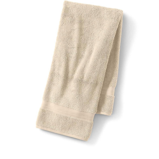 Lands' End Supima Towel Dark Sand Bath Sheet, 1 Piece