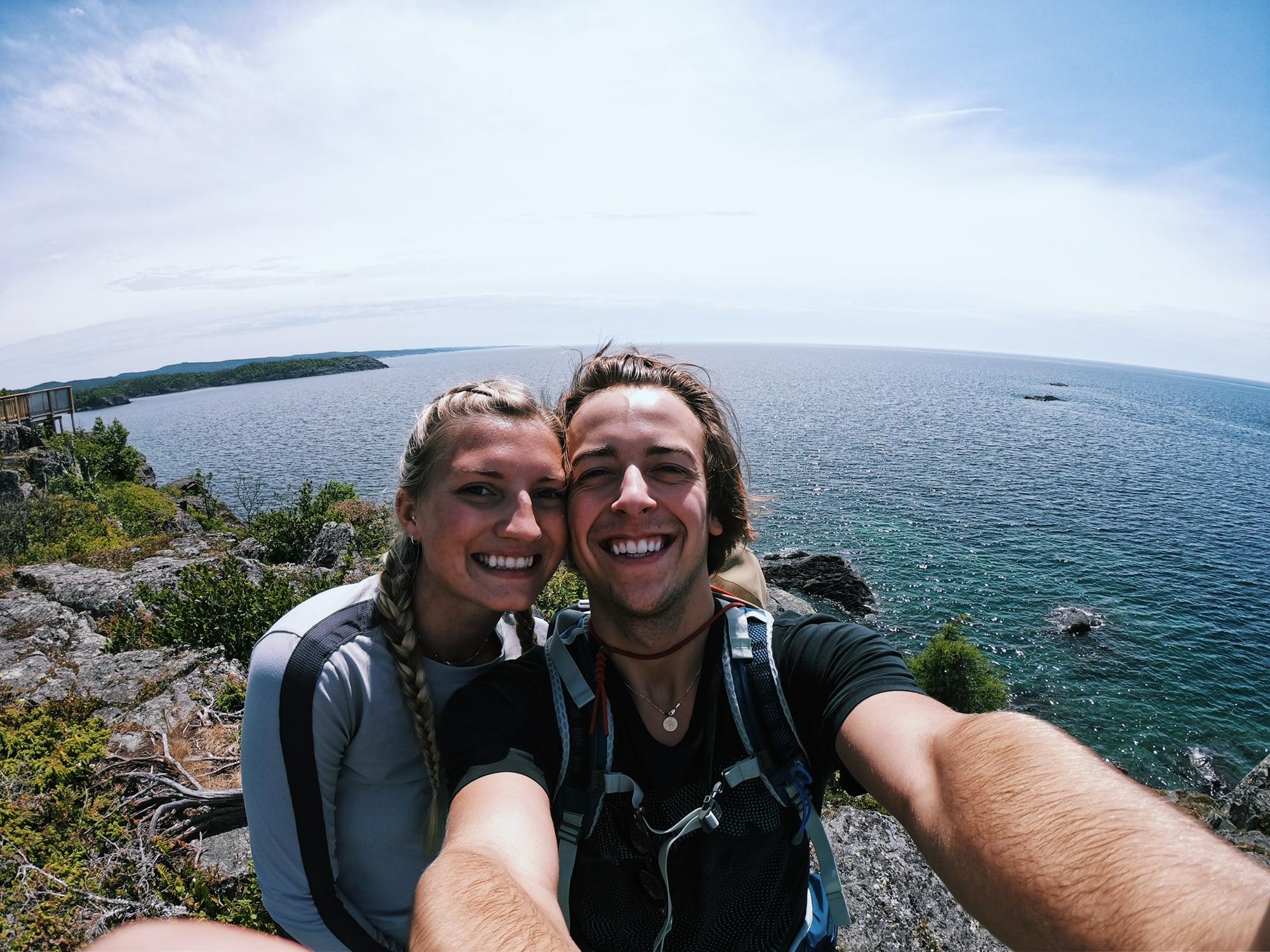 Hiking along Superior in Canada, July 2019.