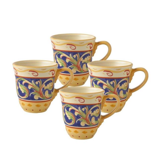 Pfaltzgraff Villa Della Luna Perfect Coffee Mug (10-Ounce, Set of 4)
