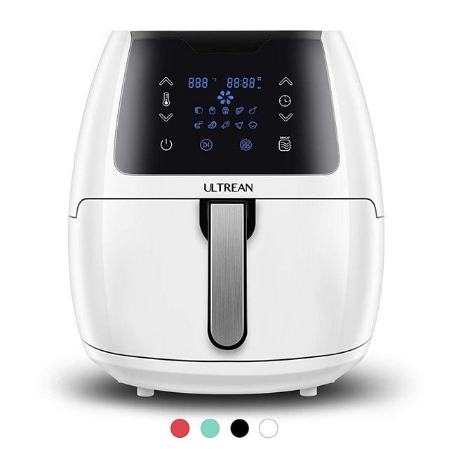 Ultrean 5.8 Quart Air Fryer, Electric Hot Air Fryers Oilless Cooker with 10 Presets, Digital LCD Touch Screen, Nonstick Basket, 1700W, UL Listed (White)
