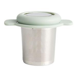 Sage Green Mesh Basket Tea Infuser with Silicone Lid - World Market