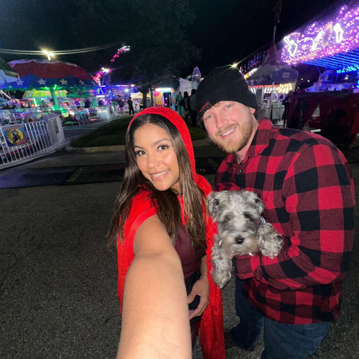 Halloween Night 2025. Little Red Riding Hood, the Lumberjack, and the Big Bad Wolf