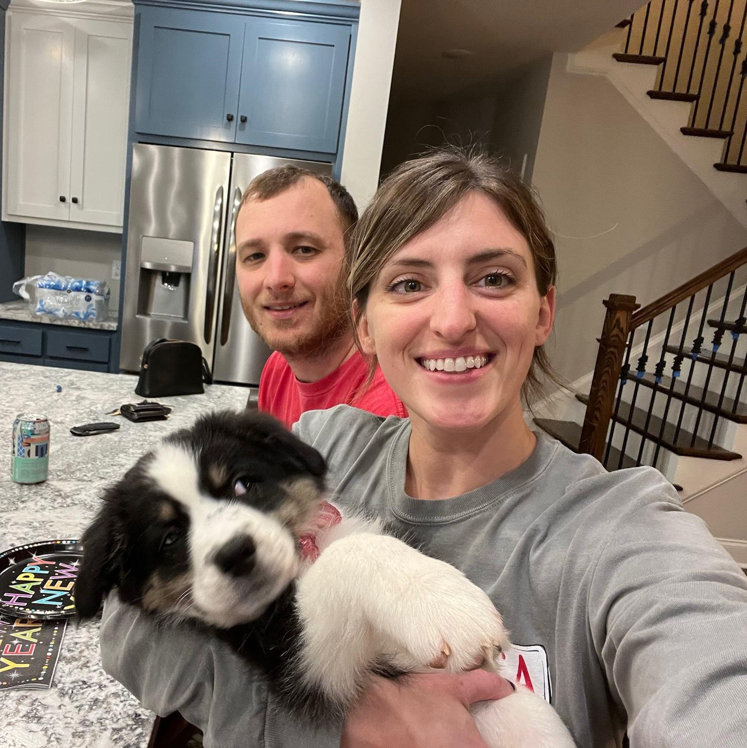 First New Year's in the new house with little Maggie! 