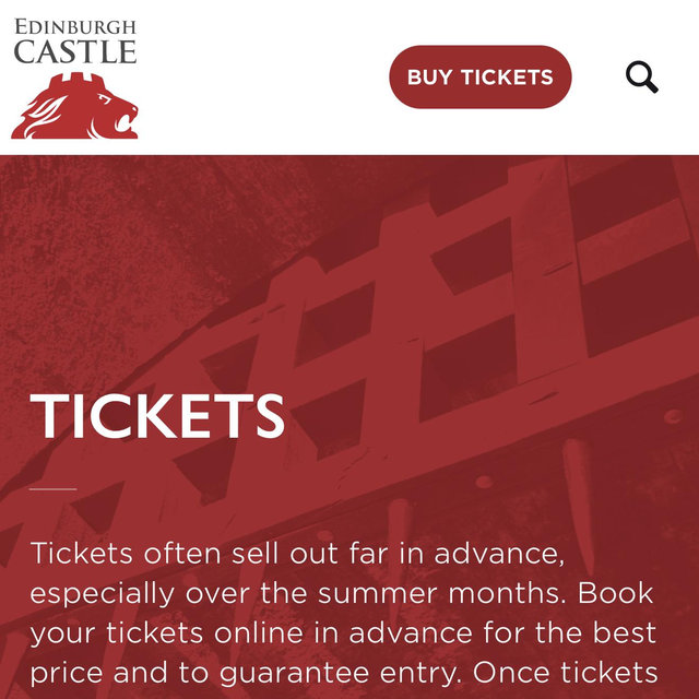 Edinburgh Castle Tour Tickets