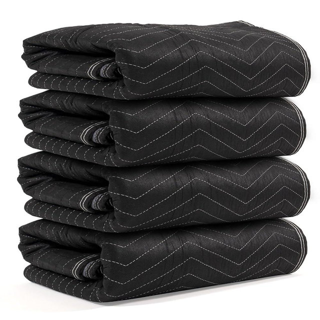 US Cargo Control 95 lb/Dozen, Machine Washable 80"x72" Large Heavy Duty Moving Blanket, MBSUPREME95 Supreme Mover, 4-Pack