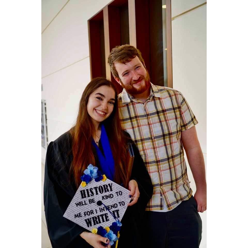 Celebrating Courtney's graduation from Mount Mercy University.