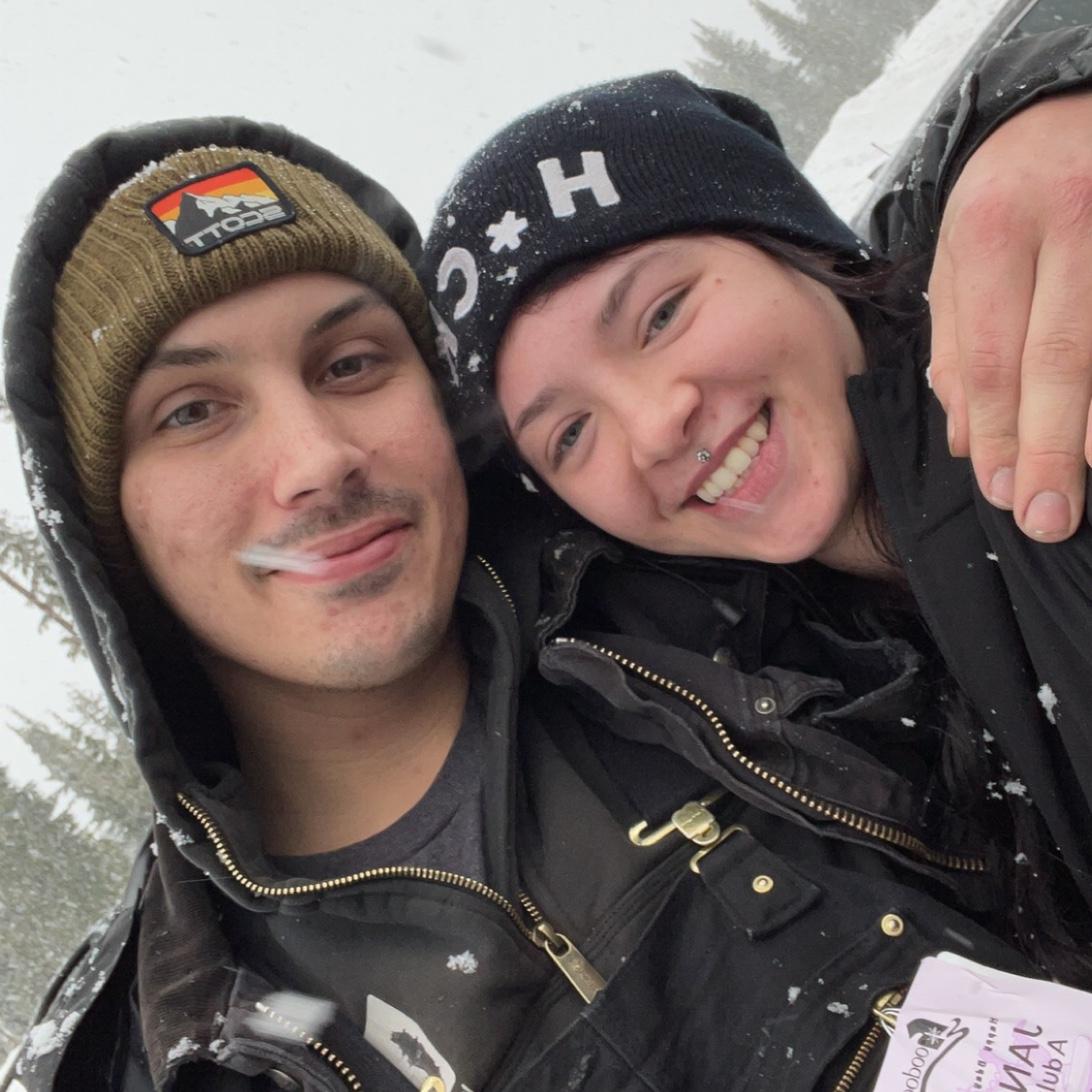 Spent the day snowboarding!