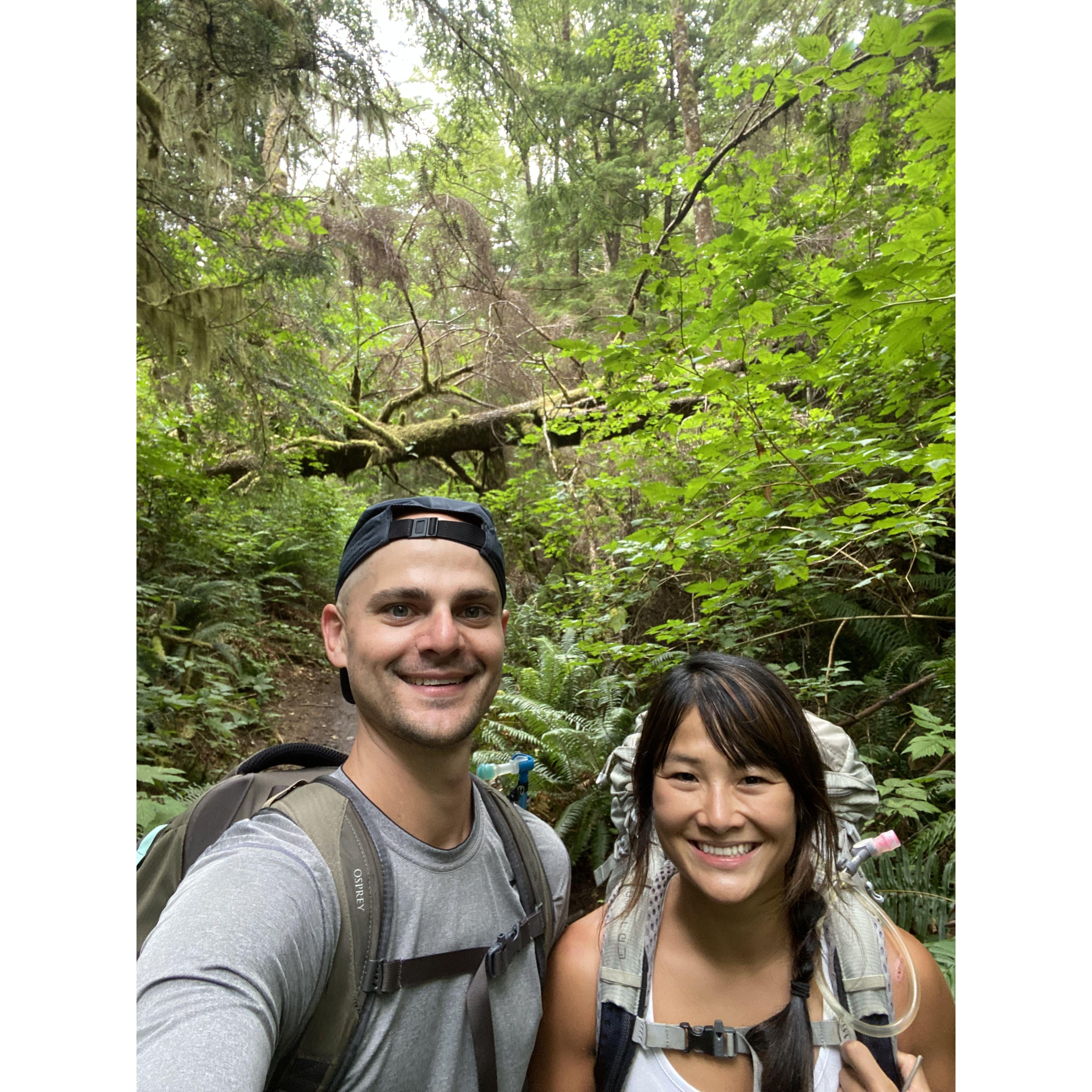 First backpacking trip to Shi Shi Beach in Olympic National Park