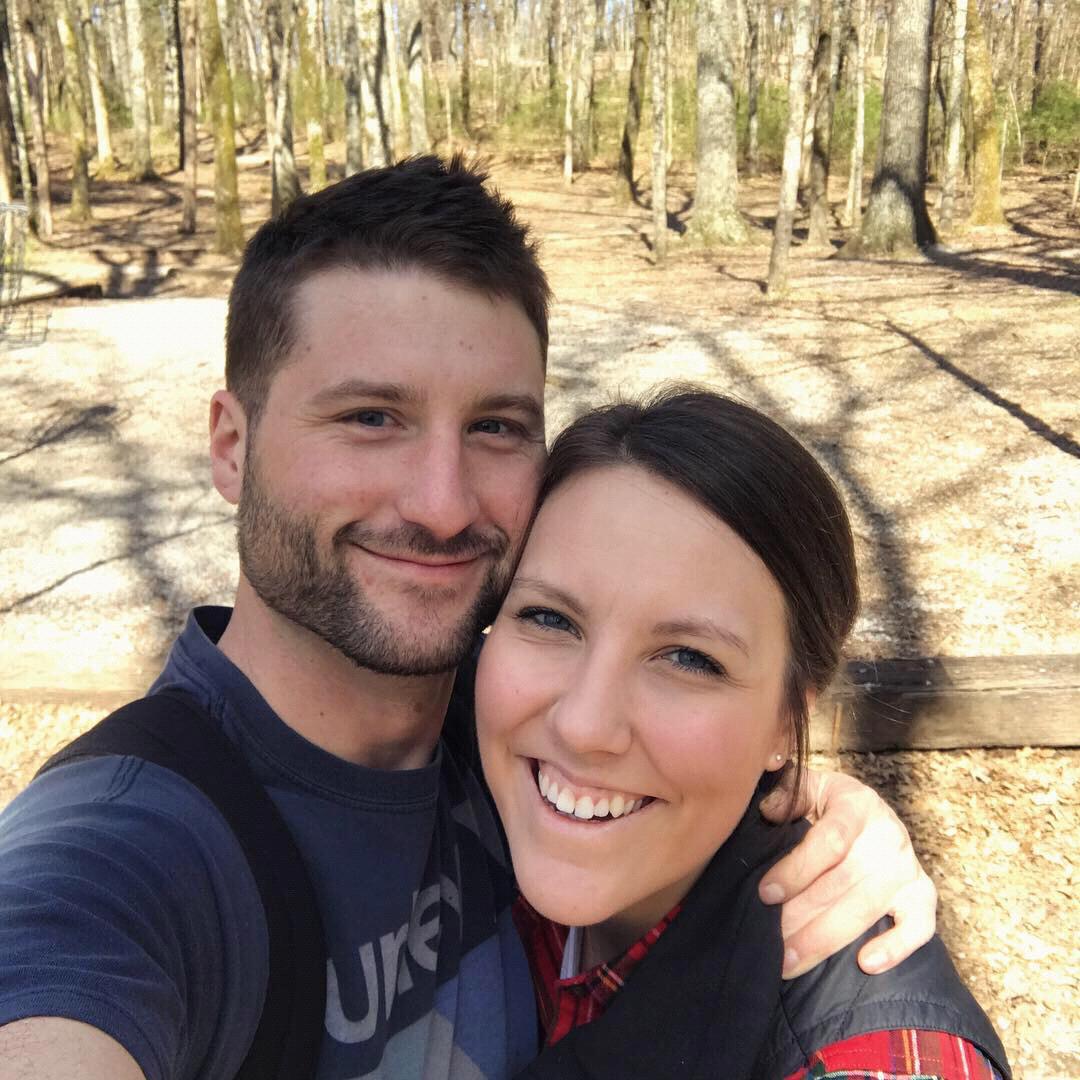 Disc golf (for Eric) and hiking (for Kayla) in Nashville, TN.