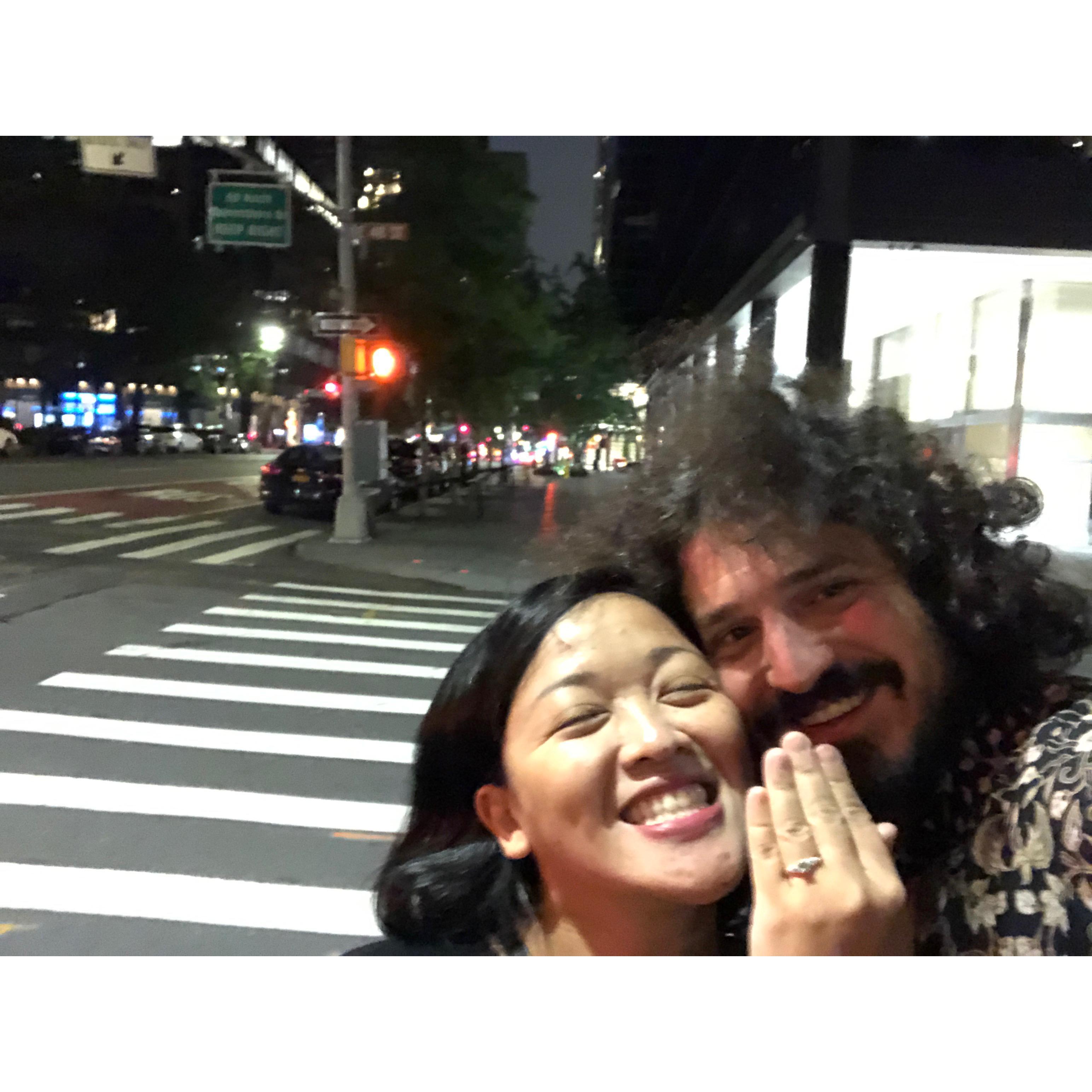Nancy said yes to a crazy-haired man on the streets of New York City