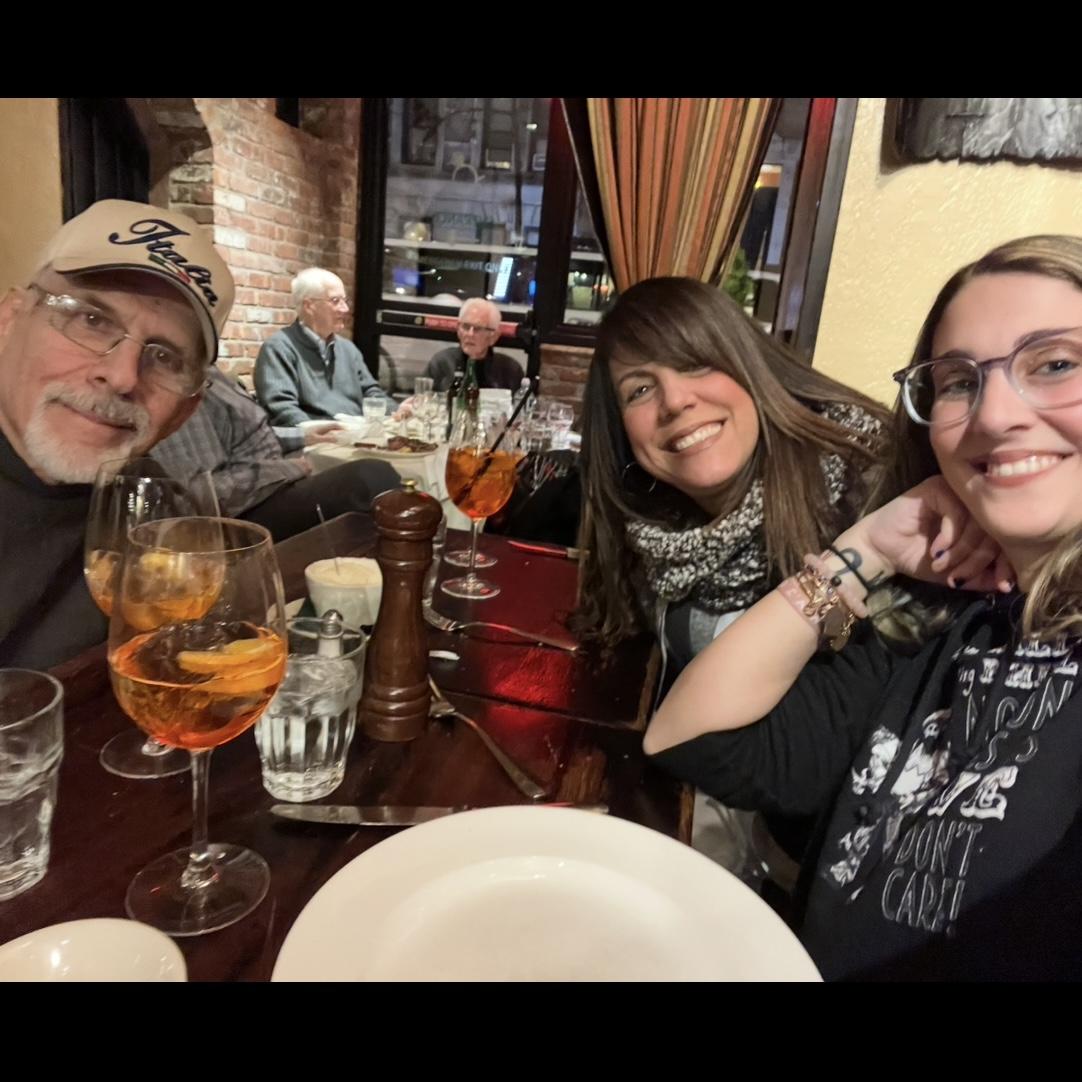 having dinner in nyc. all for one and one for all!