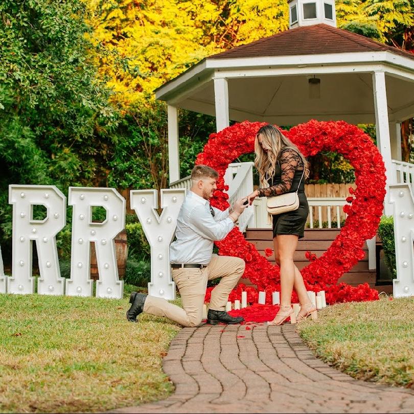 The evening of the proposal. By the way, I said "YES!"