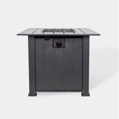 Camden 30" Wide Square Fire Table - Black - Threshold&#153;