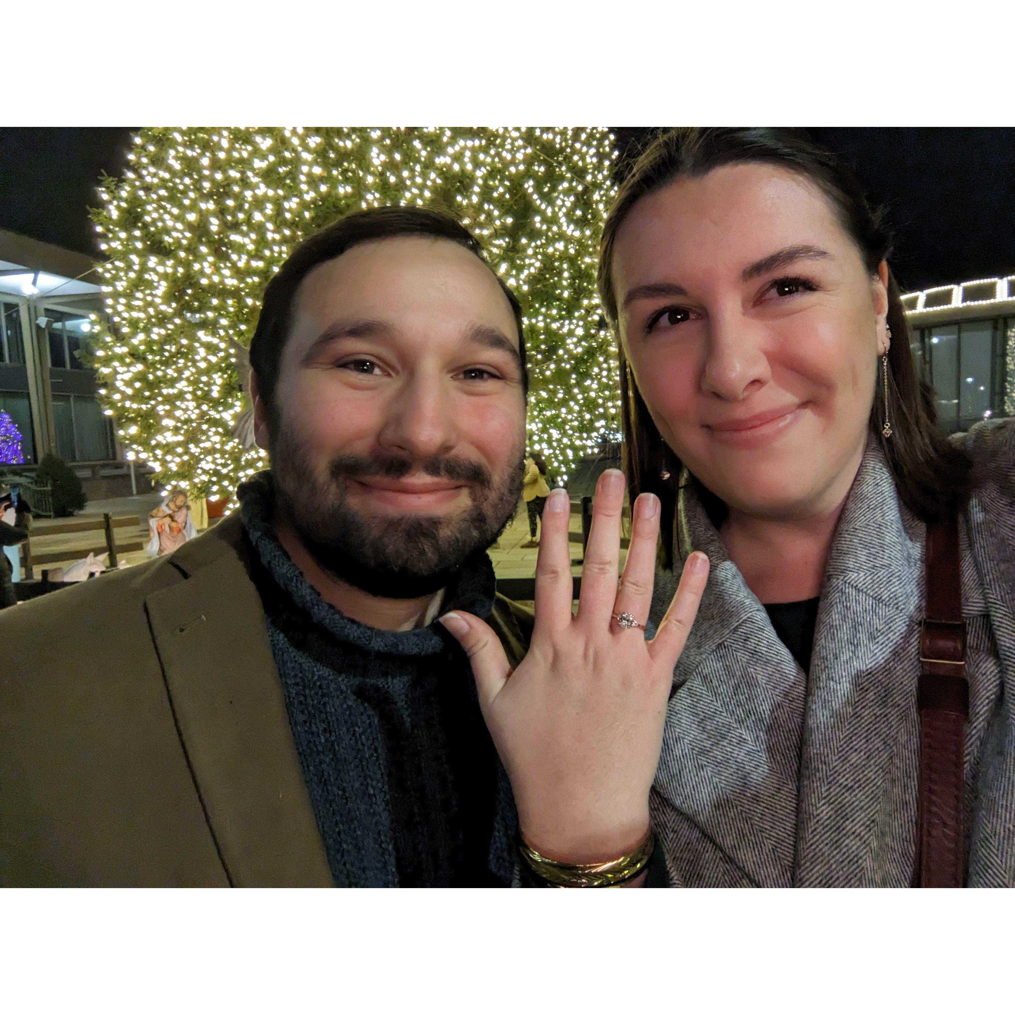 The night we got engaged