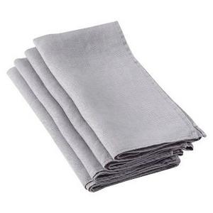 Saro Lifestyle - Ruffled Design Napkins Fog (Set of 4)