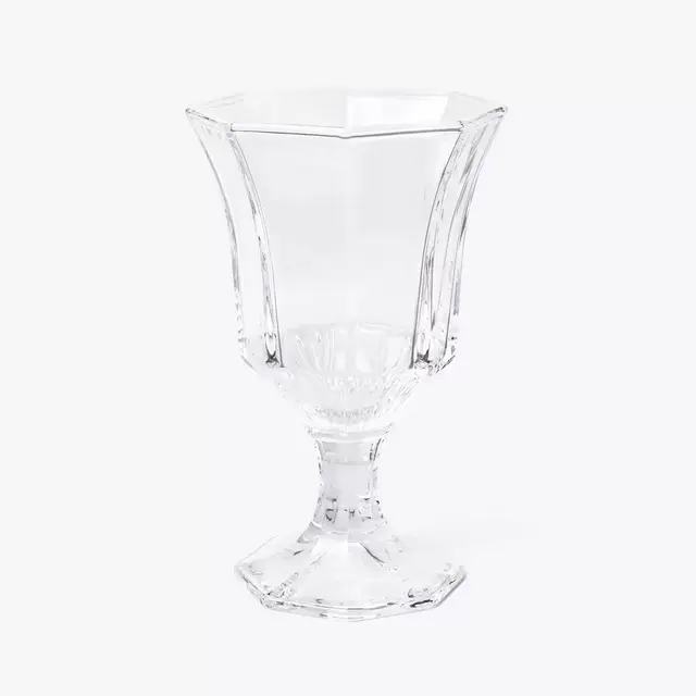 Pressed-Glass Wine Glass, Set Of 4