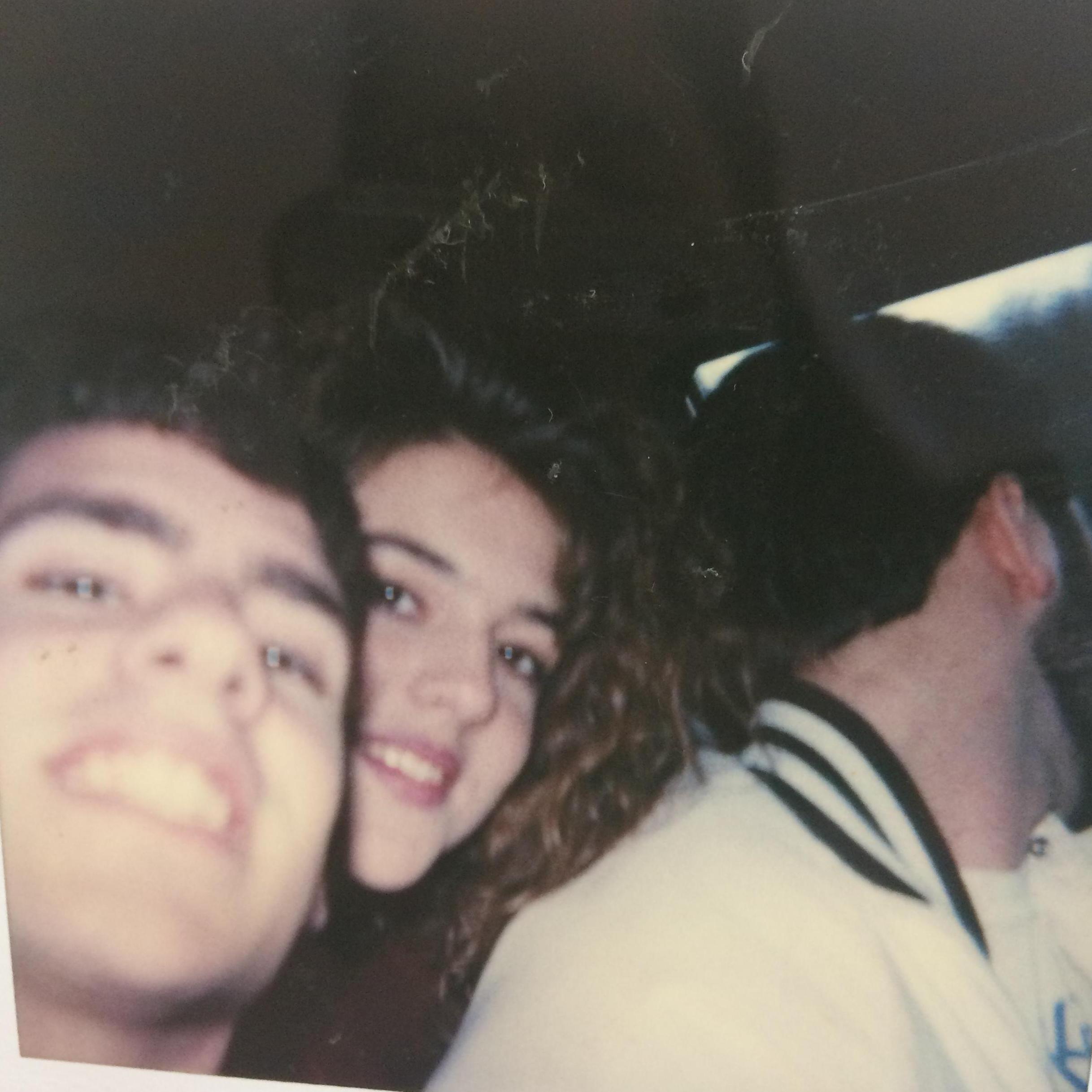 The original polaroid selfie! We were always hanging out...with Brian.
