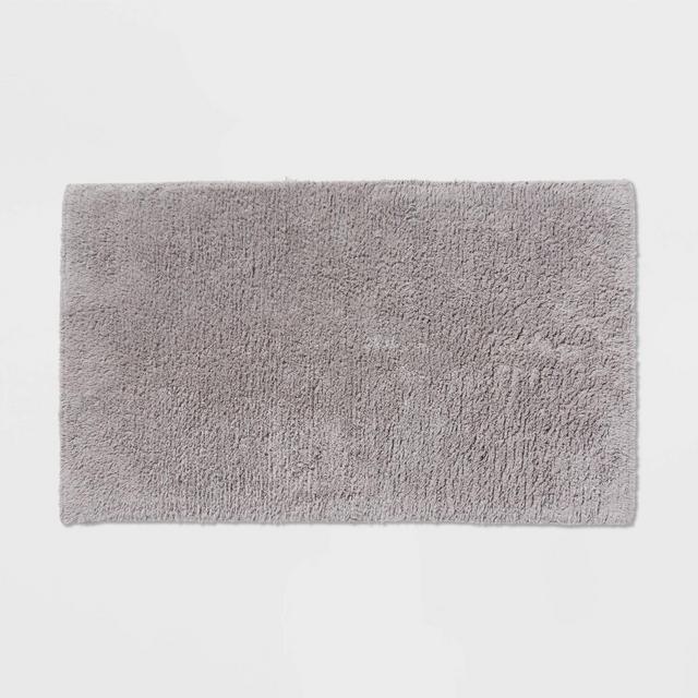 20"x34" Performance Plus Cotton Reversible Bath Rug/Runner Light Gray - Threshold™