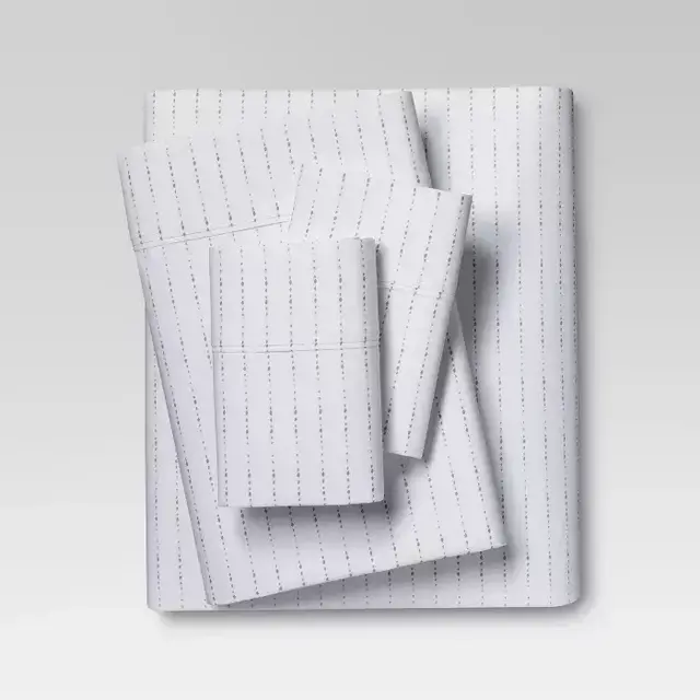 Organic Cotton Printed Sheet Set 300 Thread Count - Threshold™ Full Size