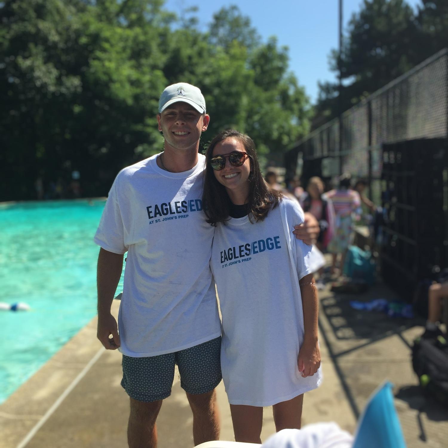 July 2019

Eleni and Sam worked at Camp Christopher, where they first met. Eleni was a camp counselor and Sam was a lifeguard!