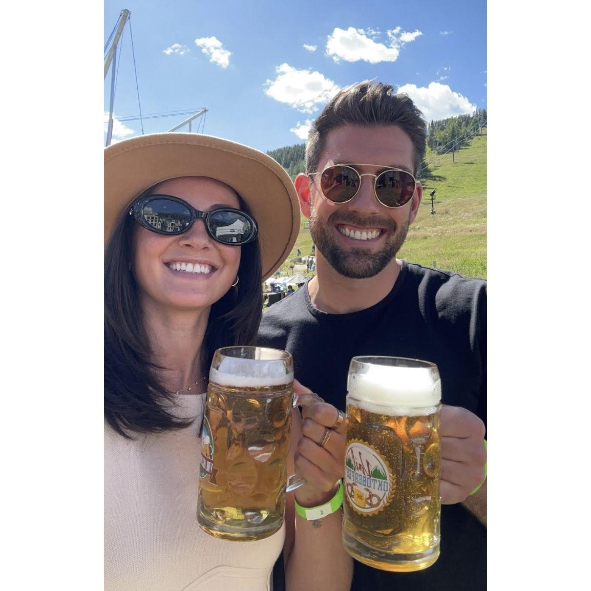 Jacob's first Beaver Creek Oktoberfest!