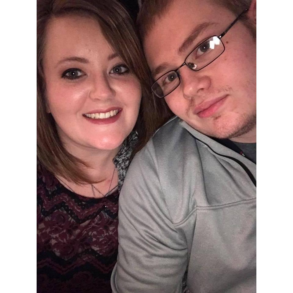 We got engaged the night before this picture was taken.
