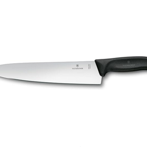 Victorinox Swiss Classic 8 Inch Chef's Knife, Straight Edge, Black