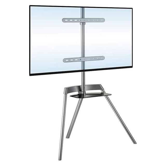 Easel TV Stand - TV Tripod | Holds Up to 88 Pounds and Fits 43-65 Inch Flat & Curved Screens | Quickly Assembles with SNAP-Lock Technology | Portable Minimalist Display TV Stand