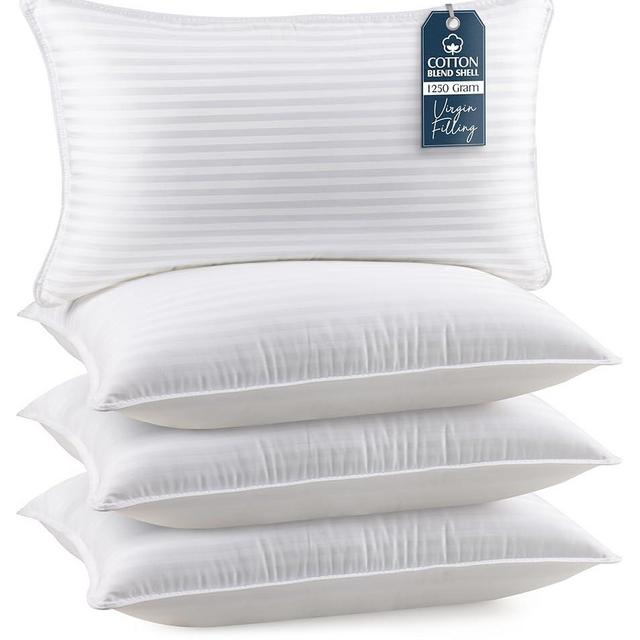 Utopia Bedding Bed Pillows for Sleeping King Size (White), Set of 4, Cooling Hotel Quality, for Back, Stomach or Side Sleepers