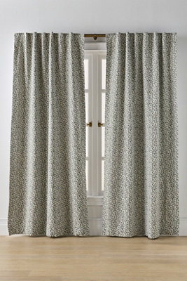 Irena Cotton Linen Floral Blackout Curtain