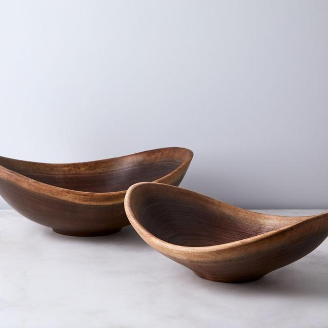 Handcrafted Walnut Live Edge Bowl - 13"