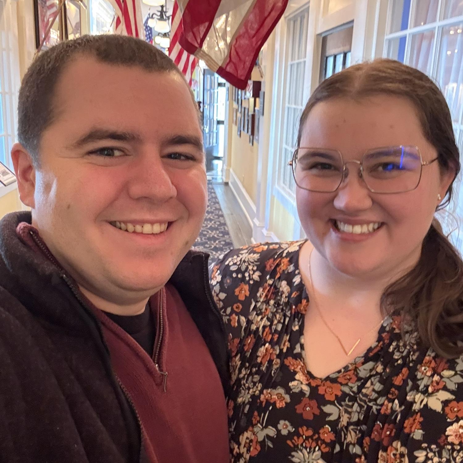 2/23/2025: Meeting up with Brian & Virginia for brunch at Congress hall in Cape May, NJ
